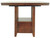 Ralene - Medium Brown - Rect Drm Counter Ext Table