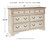 Realyn - White / Brown / Beige - Dresser - 7-drawer