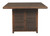 Paradise - Medium Brown - Square Bar Table W/Fire Pit