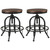 Valebeck - Brown / Black - Swivel Barstool (2/CN)