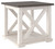 Dorrinson - White / Black / Gray - Square End Table