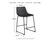 Centiar - Black - Upholstered Barstool (2/CN)