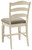 Realyn - Chipped White - Upholstered Barstool (2/CN)