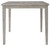 Parellen - Gray - Square Drm Counter Table