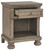 Lettner - Light Gray - One Drawer Night Stand