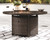 Paradise - Medium Brown - Round Fire Pit Table