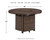 Paradise - Medium Brown - Round Fire Pit Table