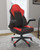 Lynxtyn - Red / Black - Home Office Swivel Desk Chair