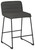 Nerison - Gray / Black - Upholstered Barstool (2/CN)