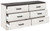 Shawburn - White / Black / Gray - Six Drawer Dresser