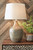 Mari - Gray / Gold Finish - Glass Table Lamp (1/CN)