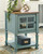 Mirimyn - Teal / Brown - Accent Cabinet