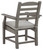 Visola - Gray - Arm Chair With Cushion (2/CN)