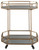 Daymont - Gold Finish - Bar Cart