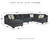 Eltmann - Slate - Left Arm Facing Chaise 4 Pc Sectional