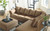 Darcy - Light Brown - Left Arm Facing Sofa 2 Pc Sectional