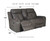 Jesolo - Dark Gray - 3 Pc. - Reclining Sofa, Loveseat, Rocker Recliner