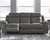 Jesolo - Dark Gray - 3 Pc. - Reclining Sofa, Loveseat, Rocker Recliner