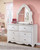 Exquisite - White - 4 Pc. - Dresser, French Style Mirror, Twin Poster Bed