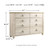 Willowton - Whitewash - 4 Pc. - Dresser, Mirror, Chest, King Panel Headboard