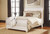 Willowton - Whitewash - 8 Pc. - Dresser, Mirror, Chest, Queen Sleigh Bed, 2 Nightstands