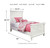 Kaslyn - White - 6 Pc. - Dresser, Mirror, Chest, Twin Panel Bed