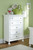Kaslyn - White - 6 Pc. - Dresser, Mirror, Chest, Twin Panel Headboard, 2 Nightstands
