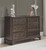 Adinton - Brown - 6 Pc. - Dresser, Mirror, Chest, King Panel Bed With 2 Storage Drawers