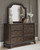 Adinton - Brown - 5 Pc. - Dresser, Mirror, Queen Panel Bed With 2 Storage Drawers