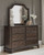 Adinton - Brown - 5 Pc. - Dresser, Mirror, King Panel Bed With 2 Storage Drawers