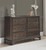 Adinton - Brown - 5 Pc. - Dresser, Mirror, King Panel Bed With 2 Storage Drawers