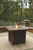 Paradise Trail - Medium Brown - 9 Pc. - Fire Pit Table, 8 Barstools