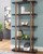 Beckville - Gold Finish / Brown - Bookcase