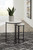 Briarsboro - White / Black - Accent Table (2/CN)