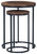 Briarsboro - Brown / Black - Accent Table (2/CN)