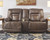 Wurstrow - Umber - Pwr Rec Loveseat/Con/Adj Hdrst