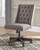 Camiburg - Warm Brown - 2 Pc. - L-desk With Storage, Swivel Desk Chair