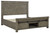 Brennagan - Gray - 6 Pc. - Dresser, Mirror, Chest, California King Panel Bed Footboard Storage