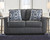 Kiessel Nuvella - Steel - 5 Pc. - Sofa, Loveseat, Rocker Recliner, Accent Chair, Accent Ottoman