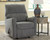 Dalhart - Charcoal - 4 Pc. - Left Arm Facing Chaise Sectional, Rocker Recliner, Ottoman