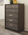 Brueban - Rich Brown - 6 Pc. - Dresser, Mirror, Chest & Queen Panel Bed With 2 Storage Drawers