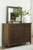 Wyattfield - Two-tone - 5 Pc. - Dresser, Mirror, California King Panel Bed With 2 Storage Drawers