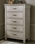 Hollentown - Whitewash - 4 Pc. - Dresser, Mirror, Chest, Full Panel Bed