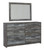 Baystorm - Gray - Dresser, Dark Gray Mirror