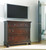 Porter - Rustic Brown - 7 Pc. - Dresser, Mirror, Media Chest, King Sleigh Bed With 2 Storage Drawers, Nightstand