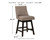 Tallenger - Light Gray - Uph Swivel Barstool (2/CN)