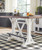 Valebeck - White / Brown - Rect Dining Room Counter Table