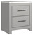 Cottenburg - Light Gray / White - 6 Pc. - Dresser, Mirror, King Panel Bed, 2 Nightstands