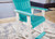 Eisely - Turquoise / White - 5 Pc. - Dining Set With Barstools