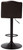 Gaddison - Brown / Black - Tall Uph Swivel Barstool(2/CN)